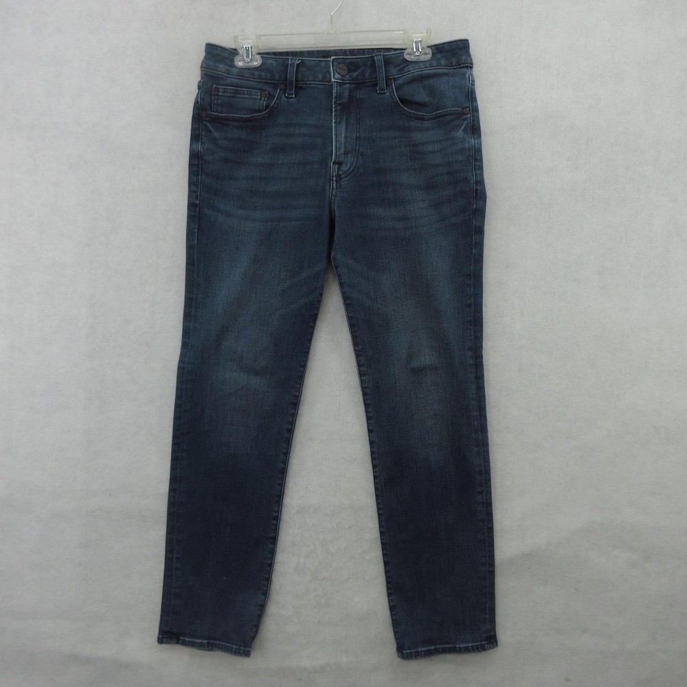 Express Jeans Mens 31X28 (Tag 31x30) Blue Wash Slim Straight Stretch Denim Pants